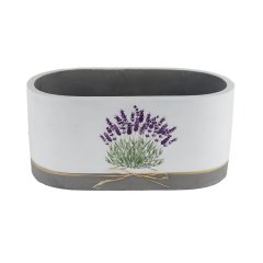Obal na květiny ovál levandule X5810/1 Dům, byt a zahrada