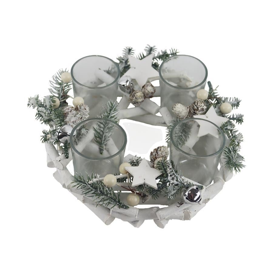 Krabičky, stojánky a zásobníky - Svícny - Adventní svícen na 4 svíčky P2131 Adventní svícen na 4 svíčky P2131 - Svícny