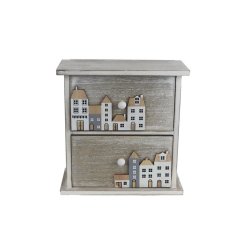 Krabičky, stojánky a zásobníky Úložné boxy - Dřevěná komoda D6563 Dřevěná komoda D6563