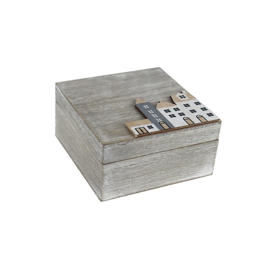 Krabičky, stojánky a zásobníky - Úložné boxy - Dřevěná krabička D6564 Dřevěná krabička D6564 - Úložné boxy