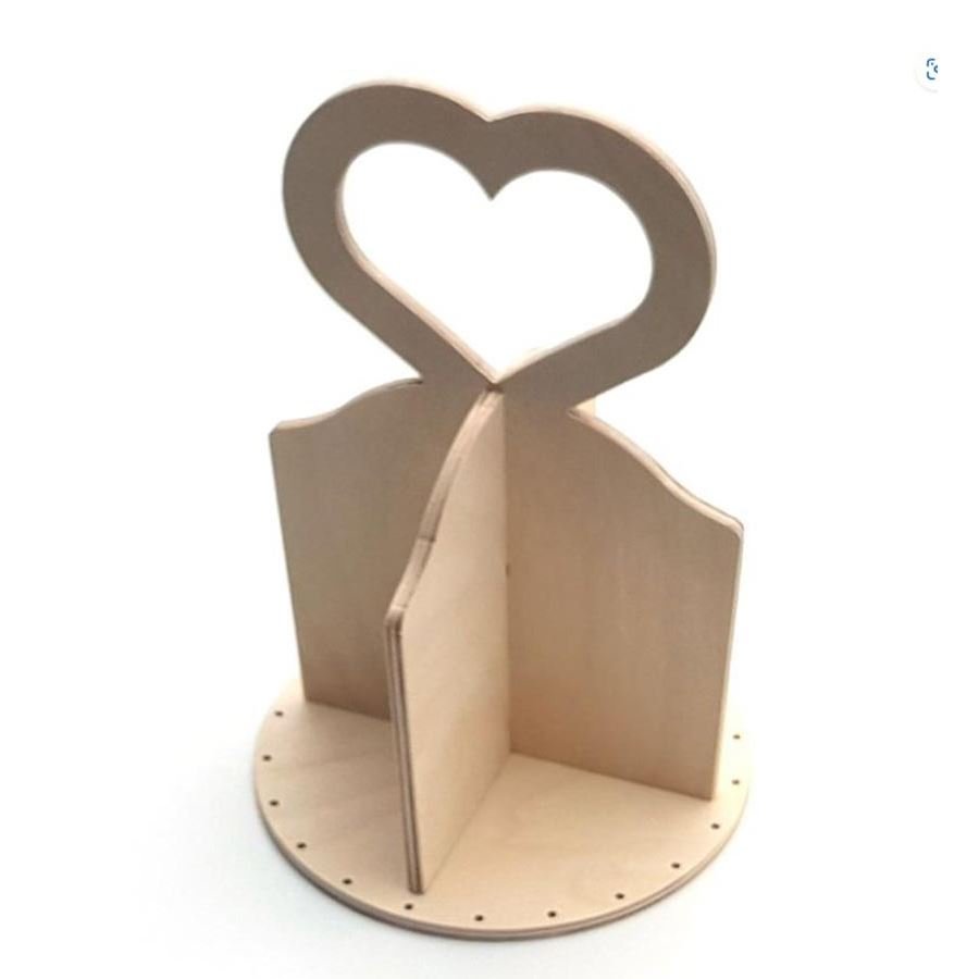 Umělé květiny, větvičky, pugety - Ruční práce a tvoření - Pedig - Příborník - Ucho srdce pr.17, výška 24,5cm 22S019 Příborník - Ucho srdce pr.17, výška 24,5cm 22S019 - Pedig