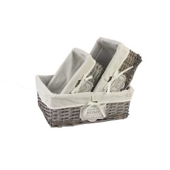 Krabičky, stojánky a zásobníky Úložné boxy - Zásuvka šedá s látkou S/3 p1378 Zásuvka šedá s látkou S/3 p1378