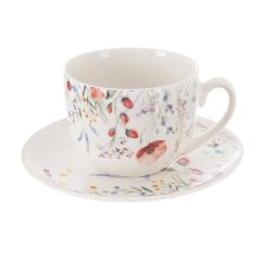 Hrnek porcelánový + podšálek MÁK 0,28 l O0487 Dům, byt a zahrada