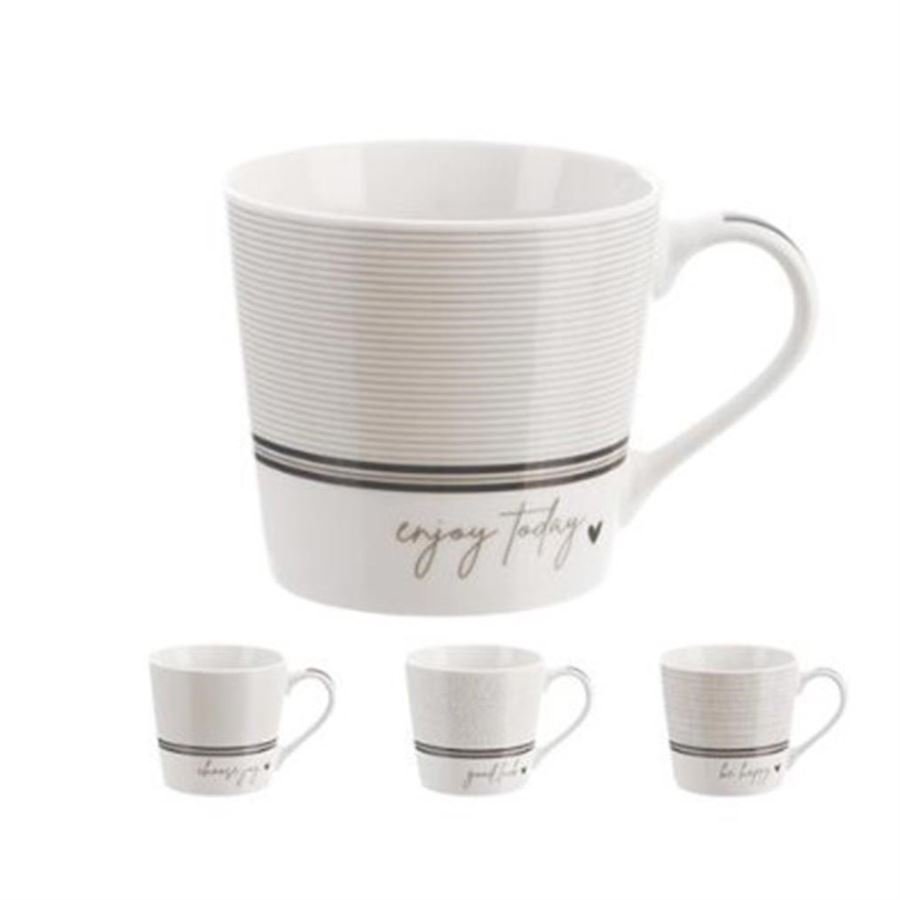 Hrnek porcelánový LINKA 0,44 l MIX sada 4 ks - Dům, byt a zahrada