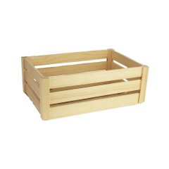 Dřevěná bedýnka 097042 Umělé květiny, větvičky, pugety - Dárkové koše