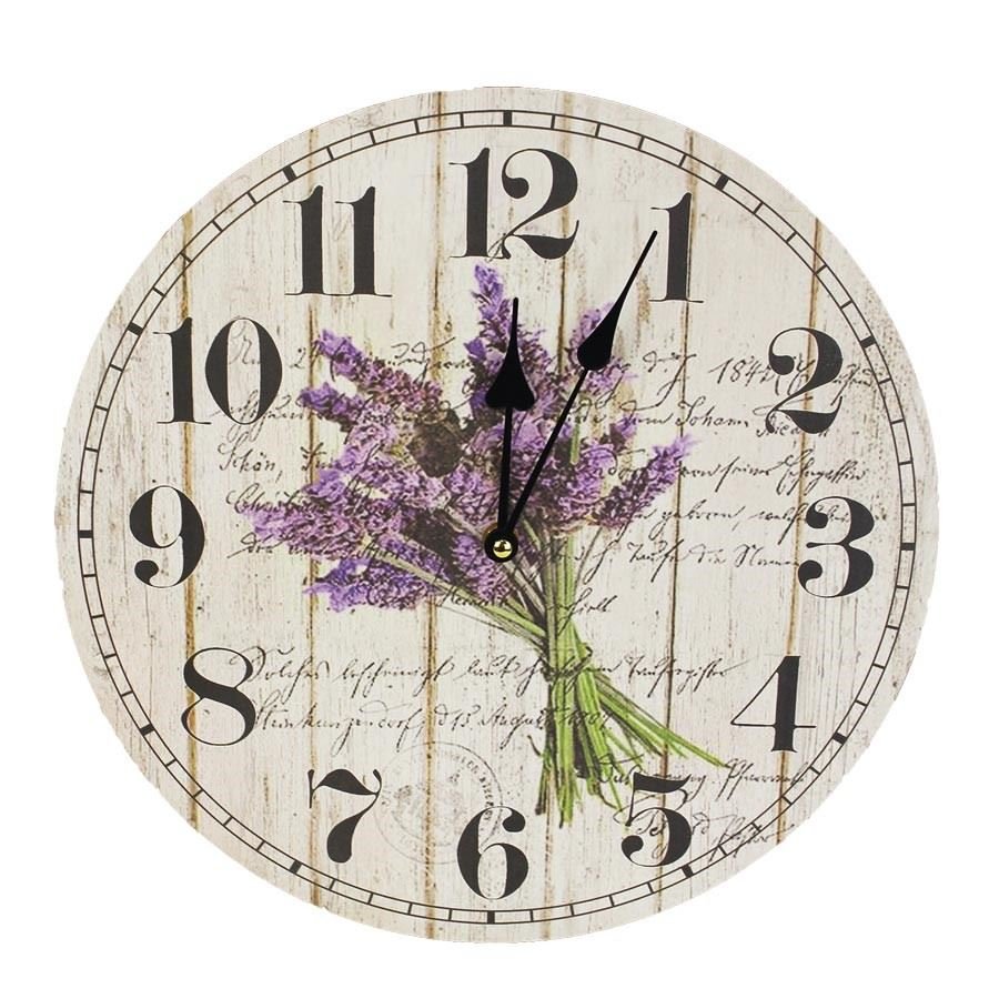 Hodiny pr. 34 cm LEVANDULE 355203 - Hodiny