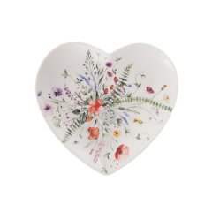 Dům, byt a zahrada - Talíř porcelánový dezertní MÁK srdce 17,5x17 cm O0558 Talíř porcelánový dezertní MÁK srdce 17,5x17 cm O0558