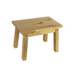 Dřevěná stolička, 097012 Kovové, dřevěné a skleněné dekorace - Domečky, budky - Komody