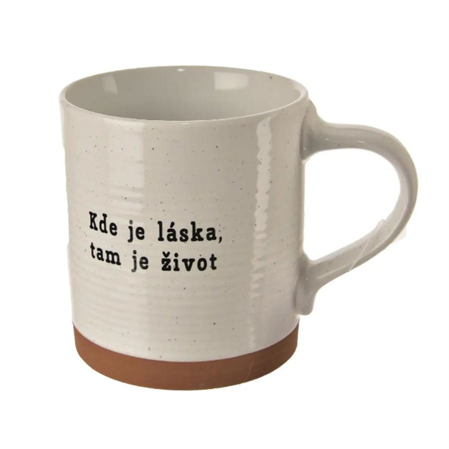 Hrnek keramický Kde je láska O0572 - Dům, byt a zahrada