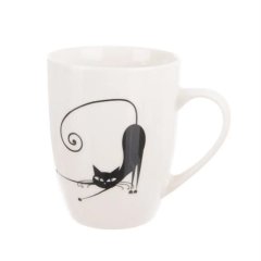 Dům, byt a zahrada - Hrnek porcelán kočka 370 ml O0573 Hrnek porcelán kočka 370 ml O0573