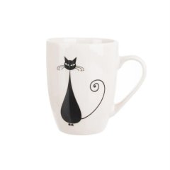 Dům, byt a zahrada - Hrnek porcelán kočka 370 ml O0574 Hrnek porcelán kočka 370 ml O0574
