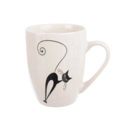 Dům, byt a zahrada - Hrnek porcelán kočka 370 ml O0576 Hrnek porcelán kočka 370 ml O0576