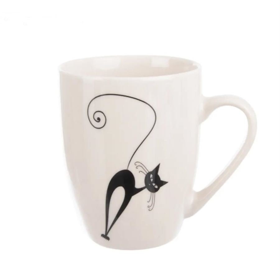 Dům, byt a zahrada - Hrnek porcelán kočka 370 ml O0576 Hrnek porcelán kočka 370 ml O0576 - Dům, byt a zahrada