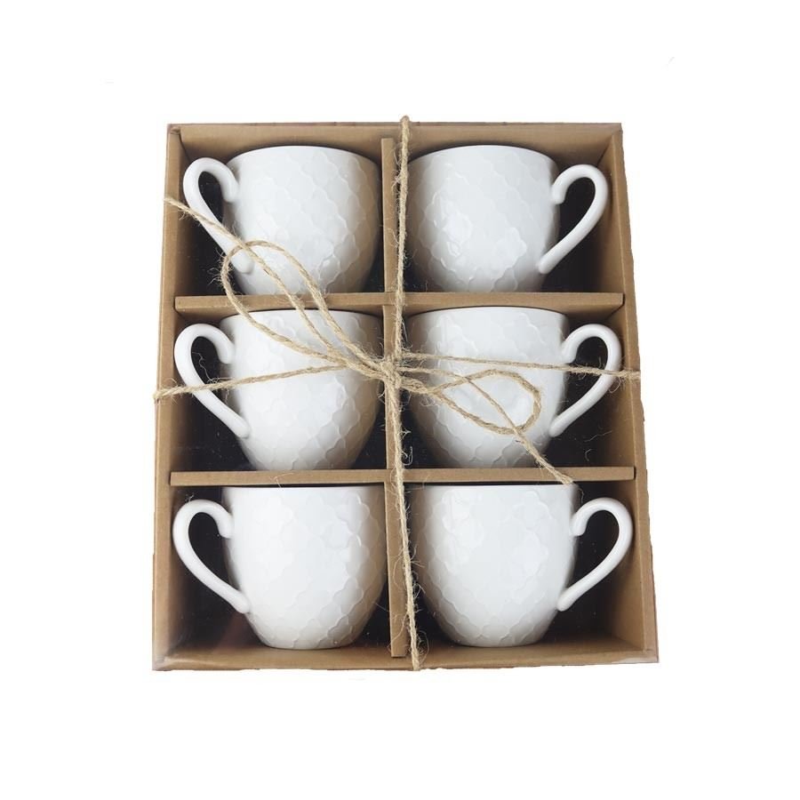 Dům, byt a zahrada - Hrnek porcelánový WHITELINE 0,25 l sada 6 ks O0282 Hrnek porcelánový WHITELINE 0,25 l sada 6 ks O0282 - Dům, byt a zahrada