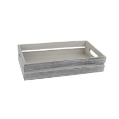 Dřevěná bedýnka střední D6211/S Umělé květiny, větvičky, pugety - Dárkové koše