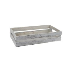 Dřevěná bedýnka velká D6211/V Umělé květiny, větvičky, pugety - Dárkové koše