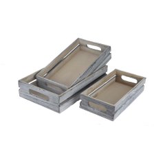Umělé květiny, větvičky, pugety Dárkové koše - Dřevěná bedýnka, S/3 D6211 Dřevěná bedýnka, S/3 D6211