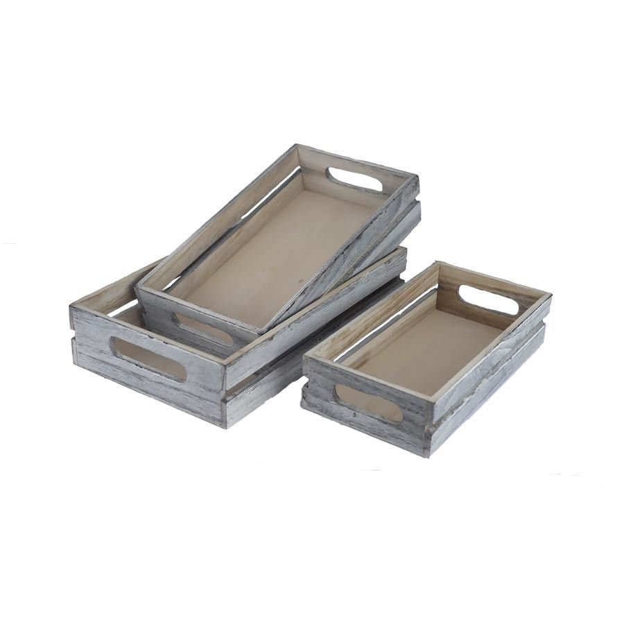 Umělé květiny, větvičky, pugety - Dárkové koše - Dřevěná bedýnka, S/3 D6211 Dřevěná bedýnka, S/3 D6211 - Dárkové koše