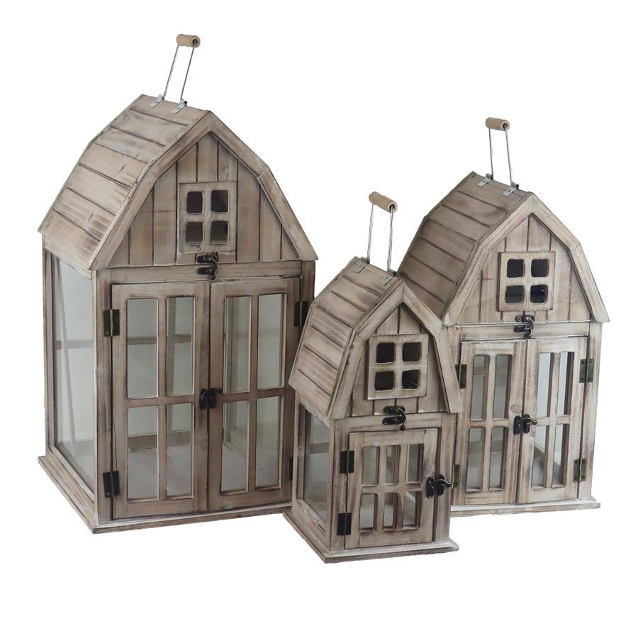 Krabičky, stojánky a zásobníky - Svícny - Lucerna dřevěná, S/3 D7075 Lucerna dřevěná, S/3 D7075 - Svícny