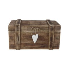 Krabičky, stojánky a zásobníky Úložné boxy - Dřevěný box D7349 Dřevěný box D7349