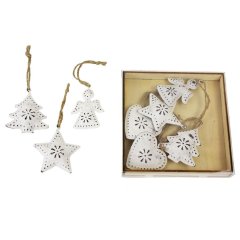 Krabičky, stojánky a zásobníky Vánoční dekorace - Vánoční ozdoby sada 8 ks 381835 Vánoční ozdoby sada 8 ks 381835