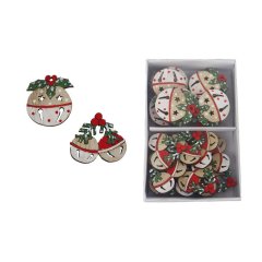 Vánoční přízdoby, 24 ks D7237 Krabičky, stojánky a zásobníky - Vánoční dekorace
