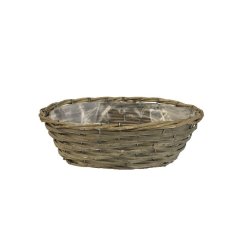 Květináč ovál šedý P0991/2 Dům, byt a zahrada