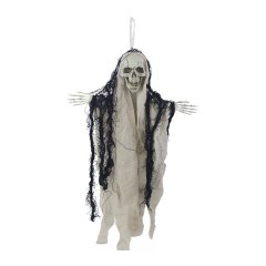 Závěsná kostra s hábitem dekorace na Halloween X7024