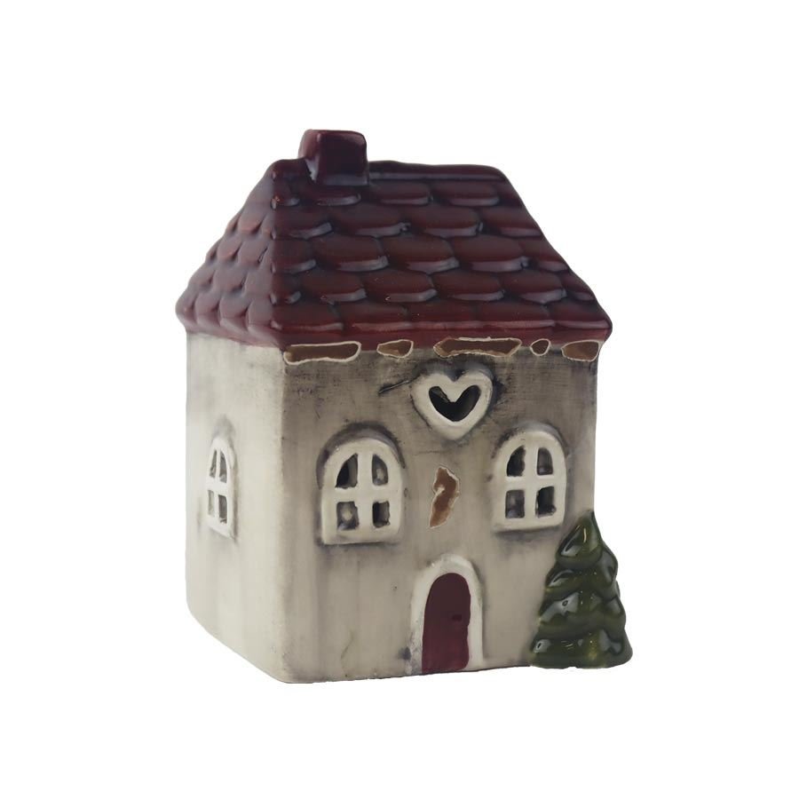 Krabičky, stojánky a zásobníky - Vánoční dekorace - Domeček s LED osvětlením X7555 Domeček s LED osvětlením X7555 - Vánoční dekorace