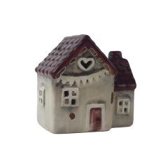 Domeček s LED osvětlením X7557-08 Krabičky, stojánky a zásobníky - Vánoční dekorace