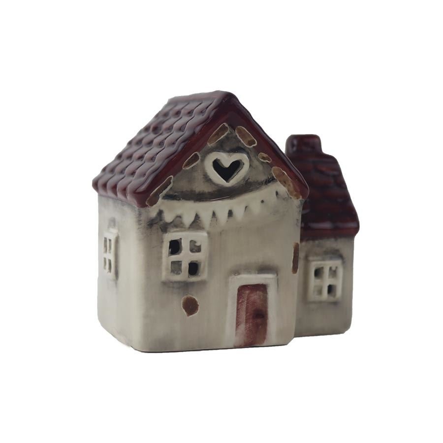 Krabičky, stojánky a zásobníky - Vánoční dekorace - Domeček s LED osvětlením X7557-08 Domeček s LED osvětlením X7557-08 - Vánoční dekorace