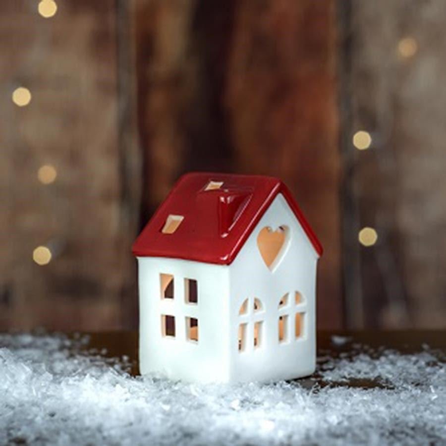 Krabičky, stojánky a zásobníky - Svícny - Domek na svíčku X2754/2 Domek na svíčku X2754/2 - Svícny