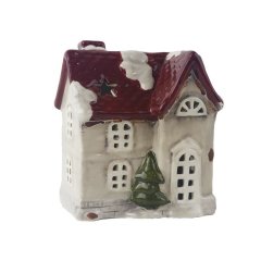 Domek s LED osvětlením X7547 Krabičky, stojánky a zásobníky - Svícny