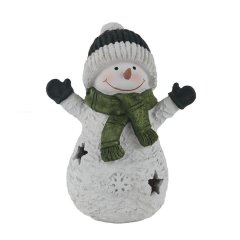 Sněhulák s LED osvětlením X7507 Krabičky, stojánky a zásobníky - Vánoční dekorace