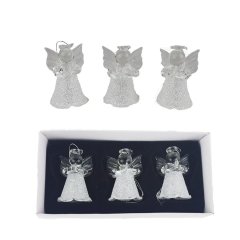 Anděl, sada 3 ks S0396 Krabičky, stojánky a zásobníky - Vánoční dekorace