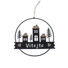 Dekorace k zavěšení Vítejte K4389 Krabičky, stojánky a zásobníky - Vánoční dekorace