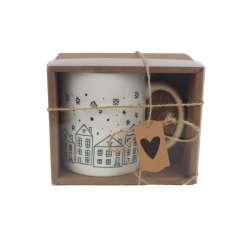 Porcelánový hrnek v krabičce X7635/ S1 Dům, byt a zahrada