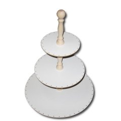 Etažér bílý 40 cm 22S015 Umělé květiny, větvičky, pugety - Ruční práce a tvoření - Pedig