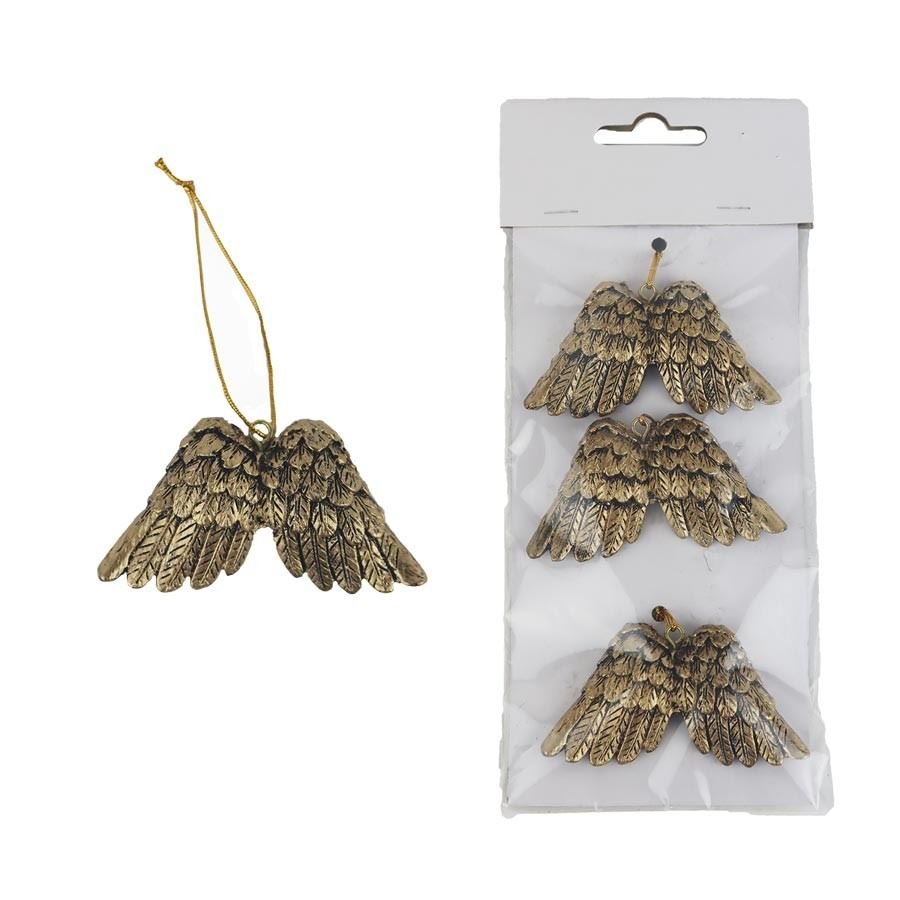 Andělská křídla, 3 ks X5033-29 - Vánoční dekorace