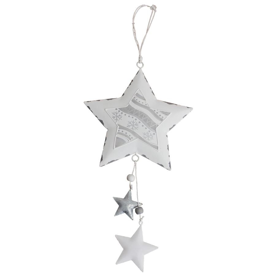 Kovová hvězda velká K0796/3 - Vánoční dekorace