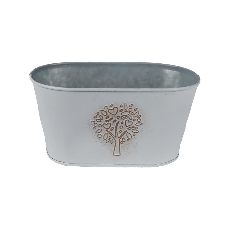 Květináč plechový ovál K4590/1 - Dům, byt a zahrada