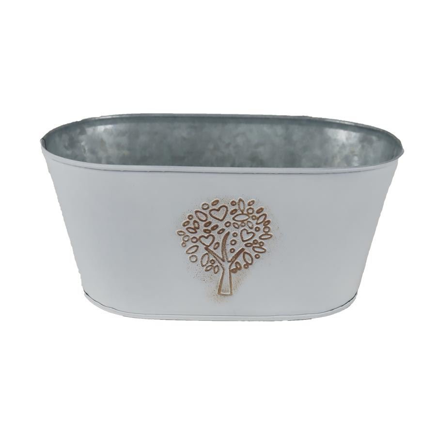 Květináč plechový ovál K4590/2 - Dům, byt a zahrada