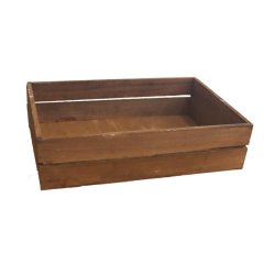 Dřevěná bedýnka velká D3579/V Umělé květiny, větvičky, pugety - Dárkové koše