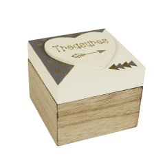 Dřevěná krabička D1326 Krabičky, stojánky a zásobníky - Úložné boxy