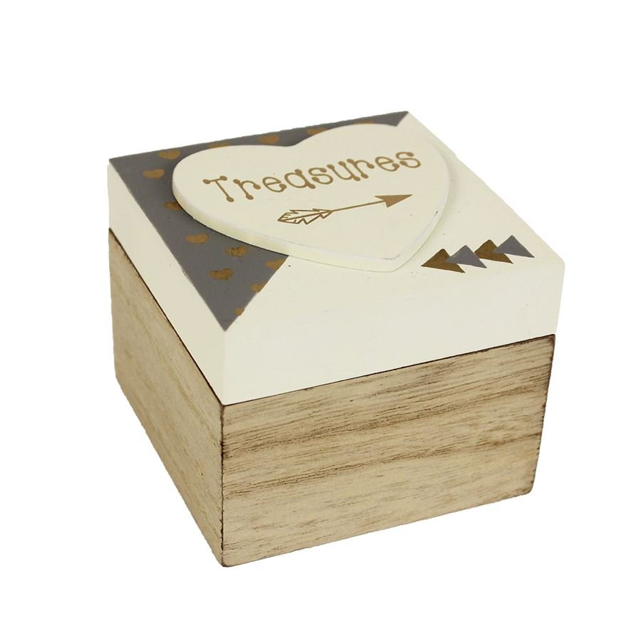 Dřevěná krabička D1326 - Úložné boxy