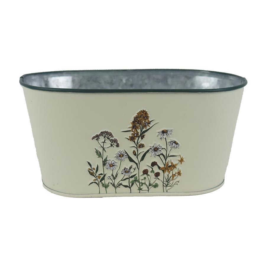 Květináč plechový ovál K4682/1 - Dům, byt a zahrada