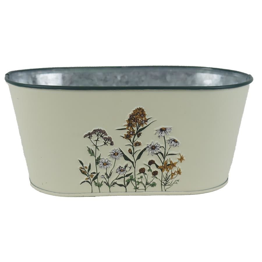 Květináč plechový ovál K4682/2 - Dům, byt a zahrada