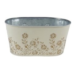 Květináč plechový ovál K4695/2 Dům, byt a zahrada