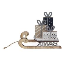 Dekorační sáňky k zavěšení D5823 Krabičky, stojánky a zásobníky - Vánoční dekorace