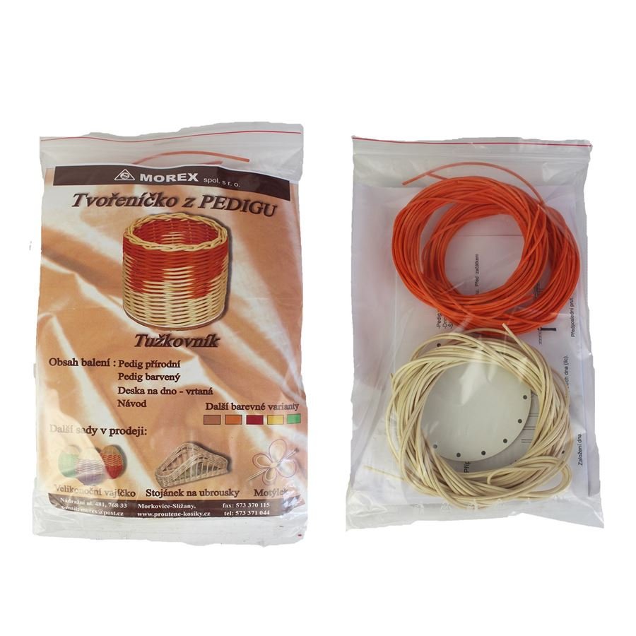 Umělé květiny, větvičky, pugety - Ruční práce a tvoření - Pedig - Tvořeníčko z pedigu-tužkovník-oranžový 70804-04 Tvořeníčko z pedigu-tužkovník-oranžový 70804-04 - Pedig